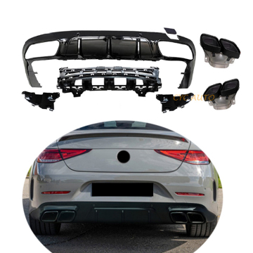 Modedesign-Stoßfänger Lippendiffusor-Upgrade für Mercedes-Benz CLS CLS CS257/W257 Coupé 2018-2021