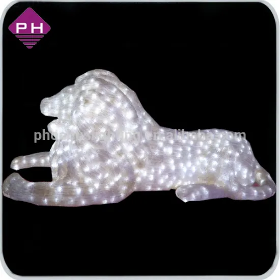 2016 3D led lion christmas light outdoor motif lighting customized