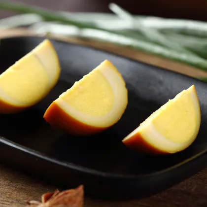 Salt baked braised egg