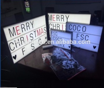 Hot-sale acrylic plate letter light box