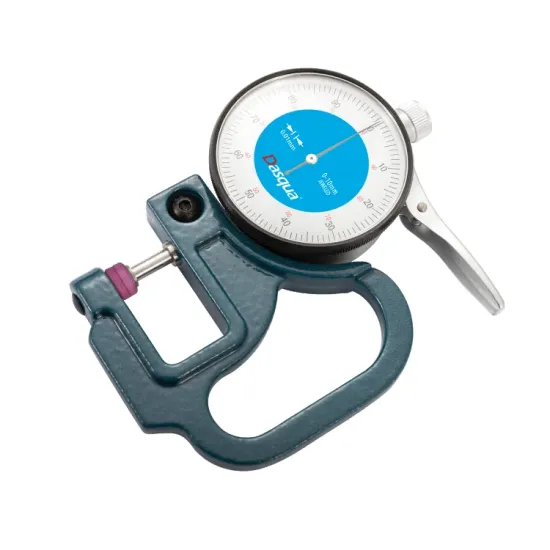 Dasqua Thickness Gauge 0-10mm 0-30mm 0.01 Graduation for Leather Rubber Glass Fabric - 2 Years Warranty