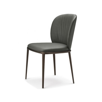 Minimalist Leather Lounge Chair for Living Room and Dining
