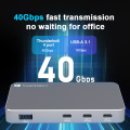 40 Gbit / s Thunderbolt Dock 5-in-1-Dockingstation