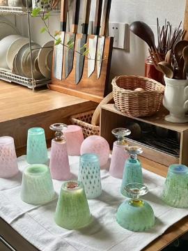 Handcrafted Colorful Glassware for Modern Interiors