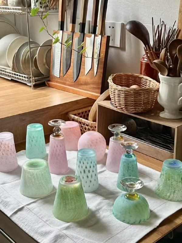 Handcrafted Colorful Glassware for Modern Interiors