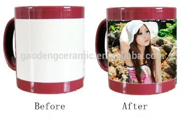 Heating color changing mug temperature change cup