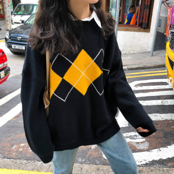 Women Knitted Oversized Sweater Pullover