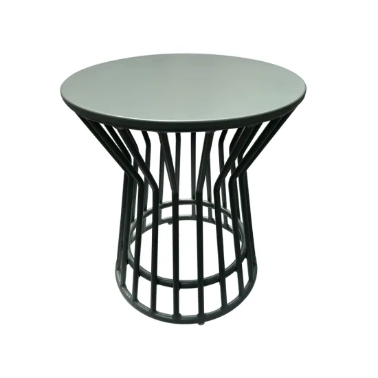 D500XH560mm Green Aluminum Modern Side table