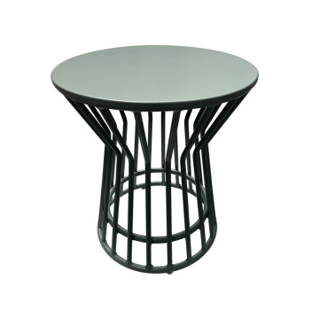 Tavolo laterale in alluminio esterno in metallo appena personalizzato per la zona soggiorno esterno e l&#39;uso dell&#39;ufficio