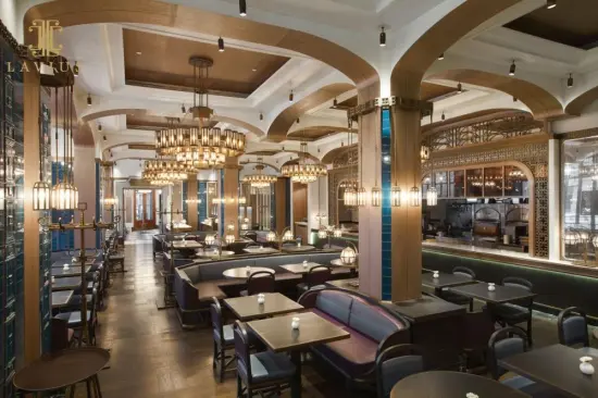 3 layer medium blown hotel chandelier lighting