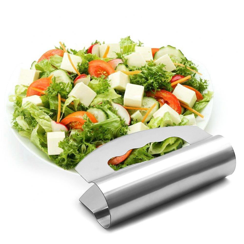 Double Blade Stainless Steel Herb Cutter Knife Chopper