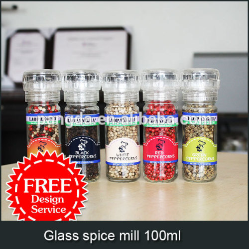 Glass spice mill 100ml