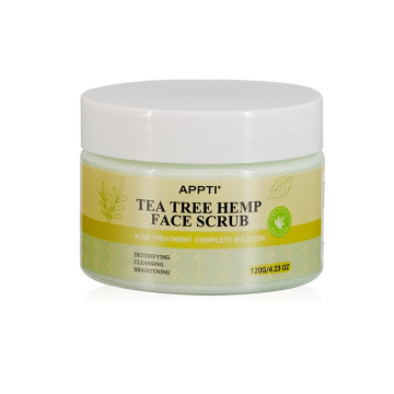 Sc t'arbre à thé et chanvre Éclaircissement du visage - Exfoliant le blanchiment de blanchiment