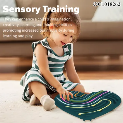 Creative Double-Sided Fun Stress Relief Silicone Toys for Sensory Activity and Autism