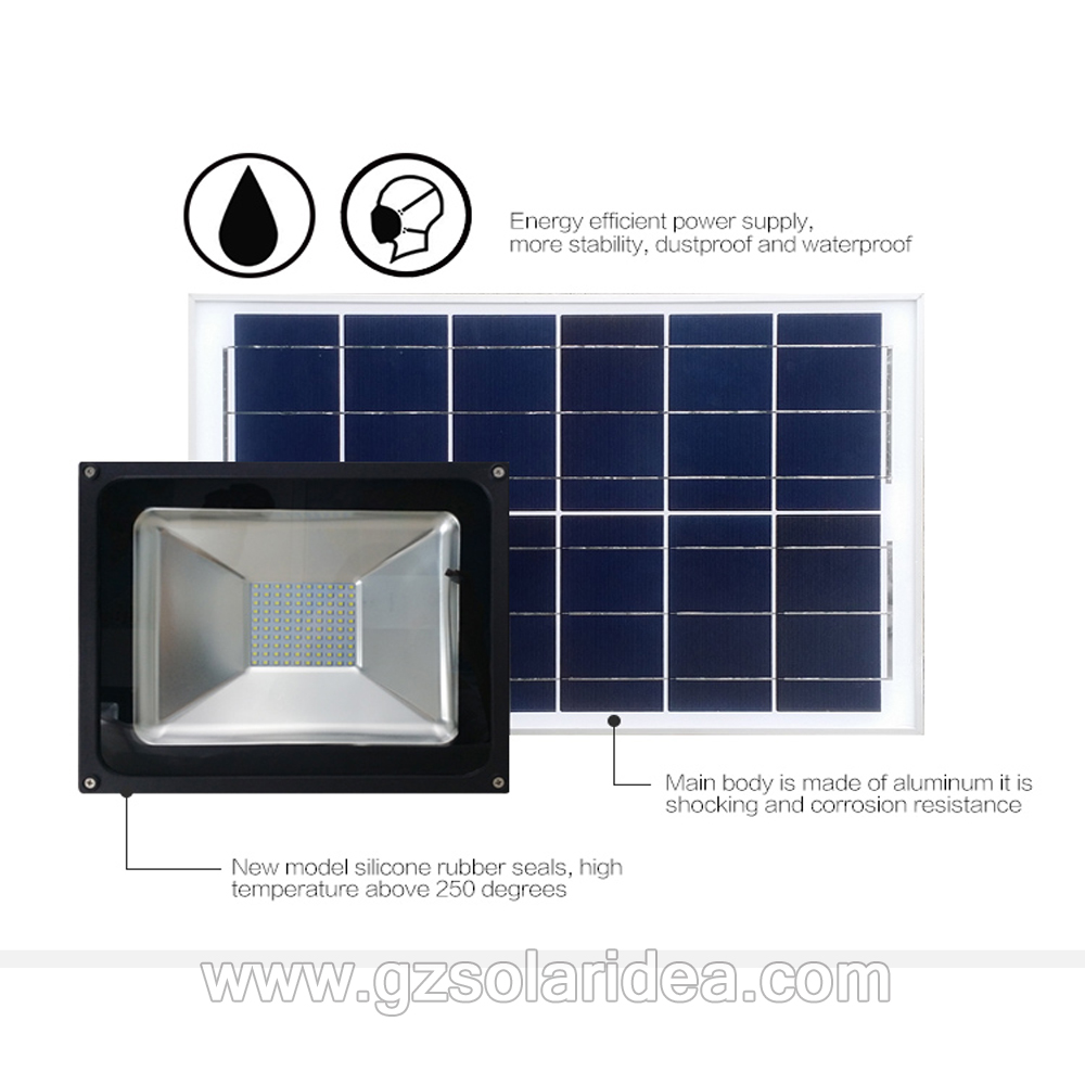 powered led solar flood light