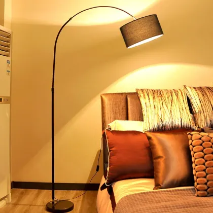 Modern Fishing Floor Lamp for Living Room and Study Room Decor