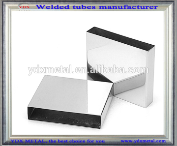400# polish good quality Inox welded tubing price/rectangular tubes