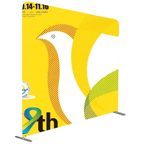 Tension Fabric Pop Up Wall Backdrop Display Trade Show Backdrop Exhibition Wall Banner Aluminum Booth Stand