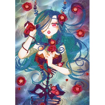 Anime Girl Decorativa Pintura Diamante Pintura