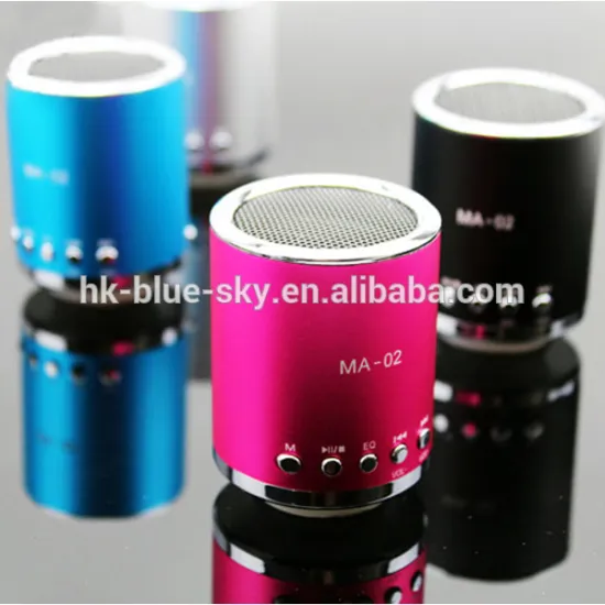 Cheap price round shaped mini portable rechargeable speaker with usb supporting