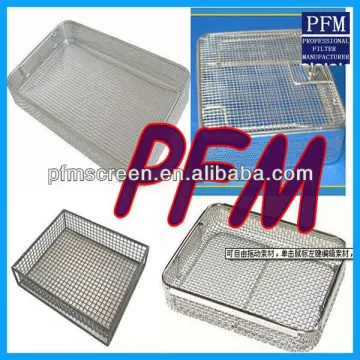 PFM square Stainless Steel Medical Sterilizing Basket