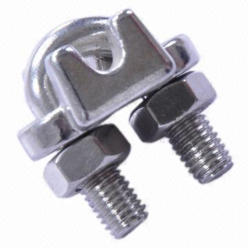 Stainless steel US type wire rope clip, made of AISI 304 and 316