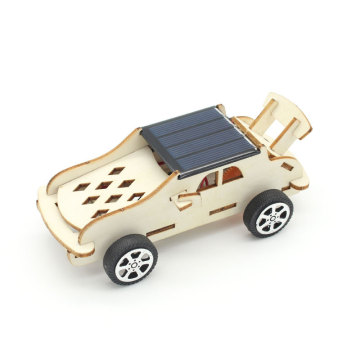Professional 3D DIY Solar Car Education Toy Set: Engaging Wooden Puzzles for Kids