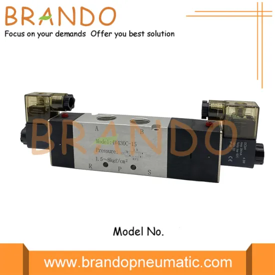 4V430C-15 4V400 Series 5/3 Way 1/2'' Air Valve