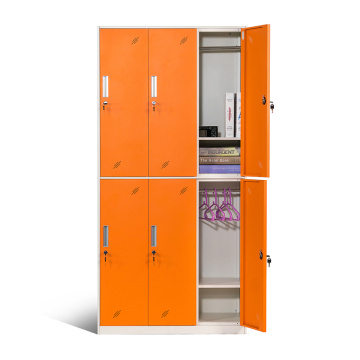 6-compartment Cloakroom acciaio armadietto all&#39;ingrosso