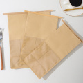 yellow kraft paper baking bread bag