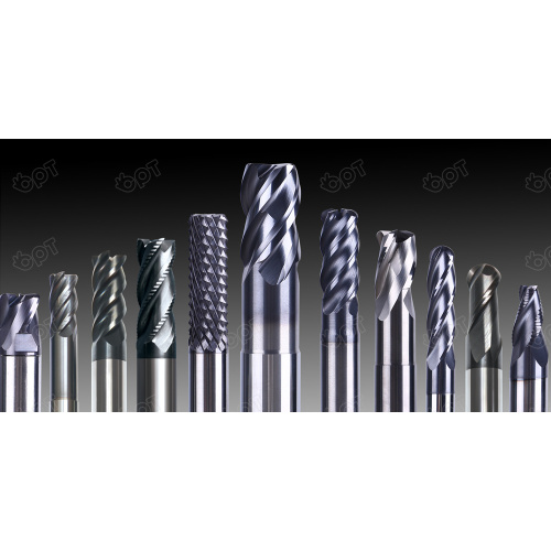 OPT Unequal helix-angle end mill