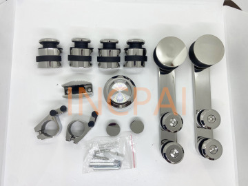 sliding door rollars zinc alloy barn door hardware