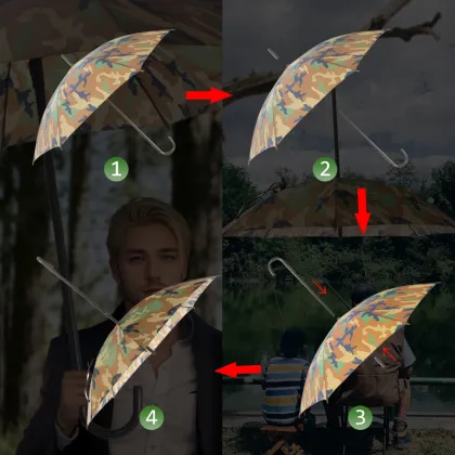 Durable Mossy Oak Camo Treestand Umbrella Roof