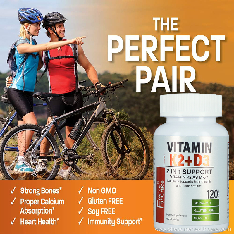 VitaminK2 with D3 Supplement multi vitamin k2 Capsules