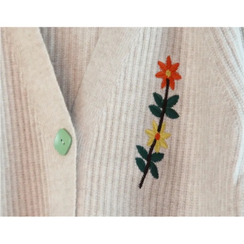 Cardigan décontracté à floral tricoté