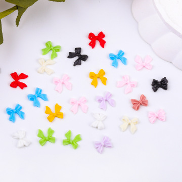 Newest 6-Slot White Ribbon Resin DIY Nail Art Decoration Accessories and Charms