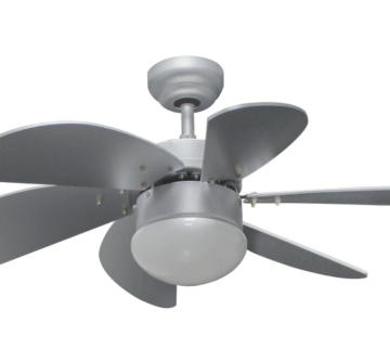 Electric ceiling fan with light