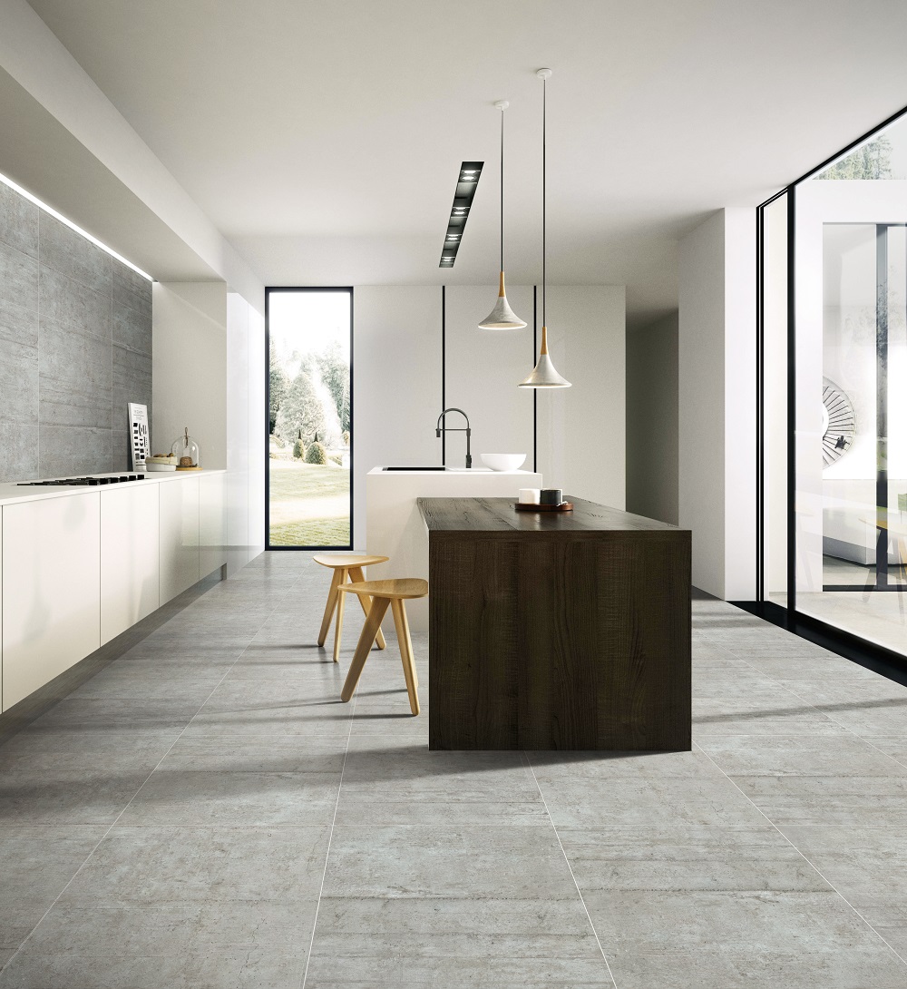 Matte Finish Cement Look Porcelain Floor Tiles