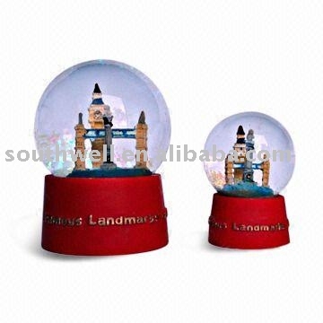 snowball with London towel figurine ----London souvenirs