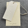 Logo Embossed Mewah Hang Tag Pakaian