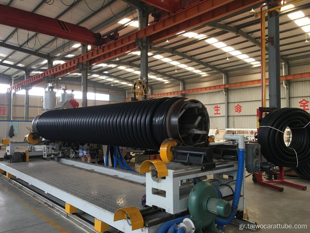 HDPE 600mm σωλήνα καρατίνης σωλήνα αποχέτευσης κυματοειδών σωλήνα