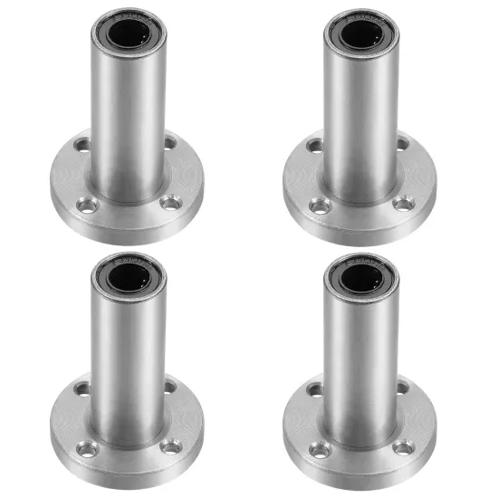 Extra Long Square Flange Linear Ball Bearings LMKL6UU - Double Sided Rubber Sealed Steel for Machinery