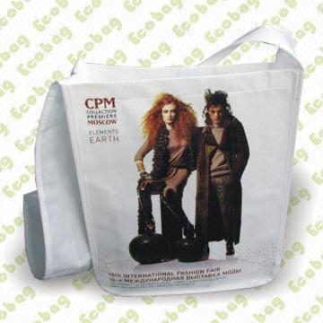 Recycle PET Nonwoven Shoulder Bag, Measures 38 x 32 x 8cm, Suitable for Shopping