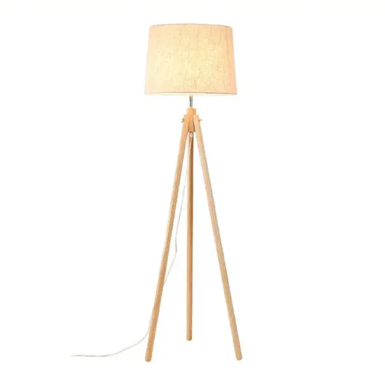 Modern Nordic Linen Fabric Floor Lamp