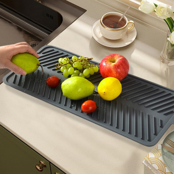 Silicone Dish Drying Mat - Heat Resistant Kitchen Accessory
