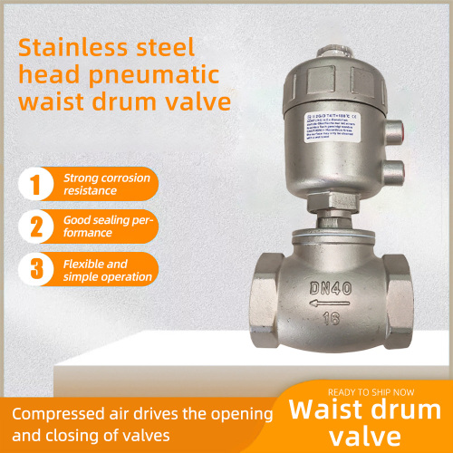 Пневматический поясничный барабанный клапан с головкой из нержавеющей стали