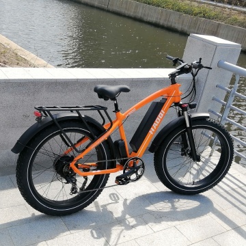 Electric Mountain Bike with Aluminum Frame: 7 Speed, 750W Motor, 48V Battery, 20Ah Capacity, 26\" Wheels - Fast Speed EBike