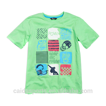 2015 hot sale100% cotton short sleeved boy T shirts