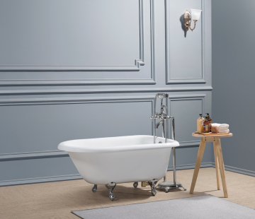 Mini 48'' Rolled Rim Cast Iron Feet Tub