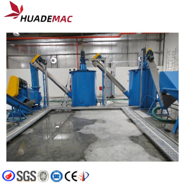PET bottle washing and recycling line machine
